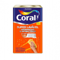 Super Lavável Antimanchas Eggshell Branco 18l - Coral na Amazon