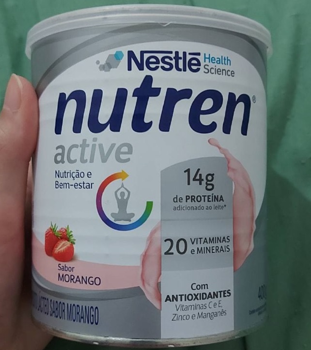 Suplemento Alimentar, Nutren Active, Morango, 400g na Amazon