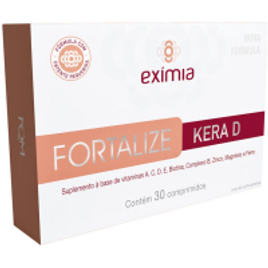Suplemento Vitamínico Exímia Fortalize Kera D - 30 Comprimidos na Drogaria Araujo