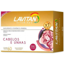 Suplemento Vitamínico Lavitan Vitamina Cabelos e Unhas Com 60 Cápsulas na Droga Raia