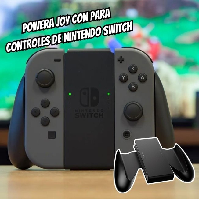 Suporte Confortável PowerA Joy Con para Controles de Nintendo Switch, Preto na Amazon