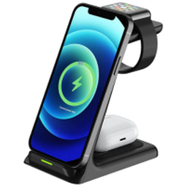 Suporte de Carregamento sem Fio Dock Station para Iphone Smartwatch e Airpods - Dcae na Aliexpress