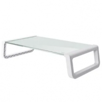 Suporte Fixo Para Monitor Trust Monta, Em Vidro Temperado, Branco - 25351 na KaBuM!