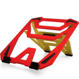 Suporte para Notebook C3Tech NBC-200RGD Altura Ajustável Vermelho e Dourado - NBC-200RGD na KaBuM!