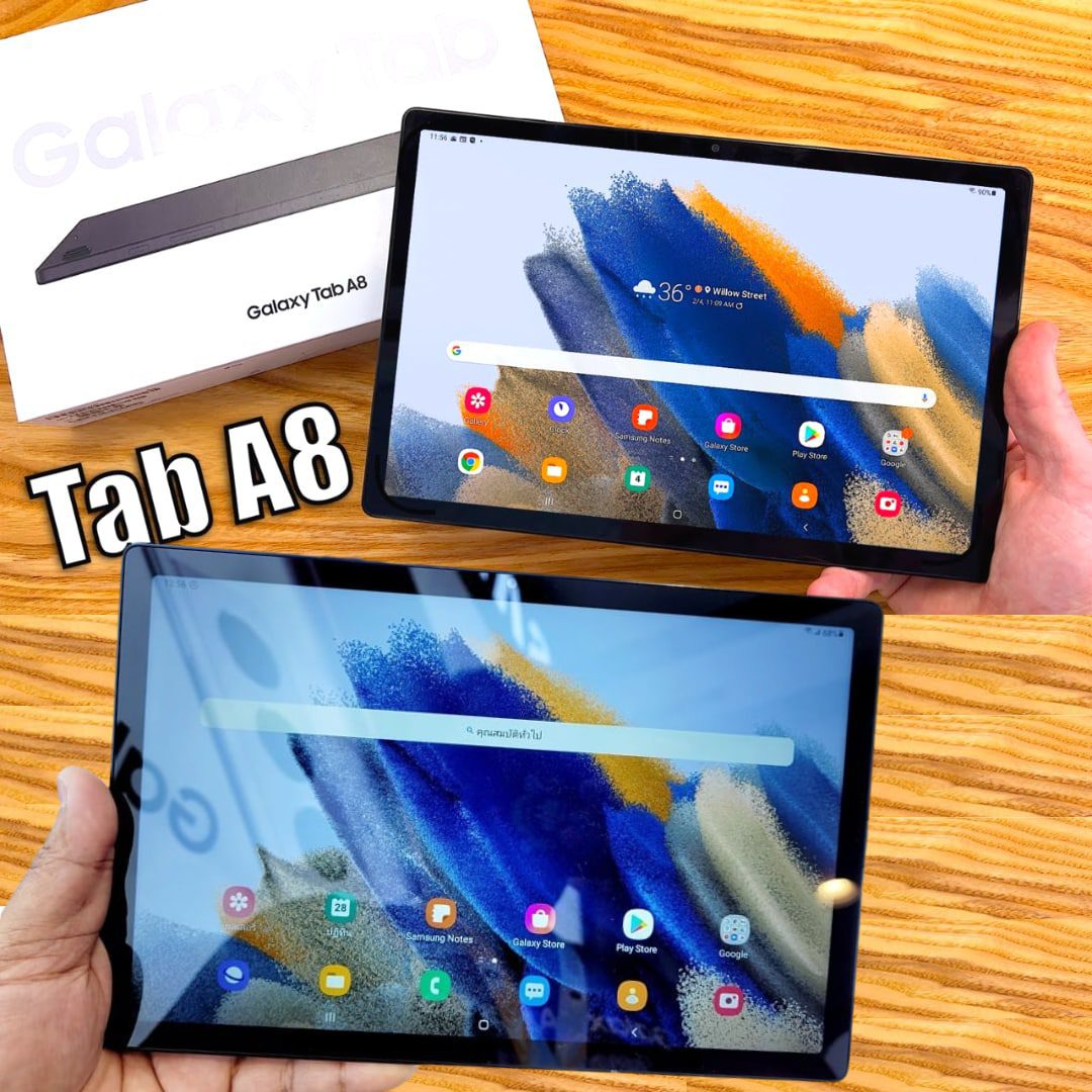 Tablet Samsung Galaxy Tab A8 Cinza com 10,5", Wi-Fi, Android 11, Processador UniSOC T618 e 64GB na Casas Bahia