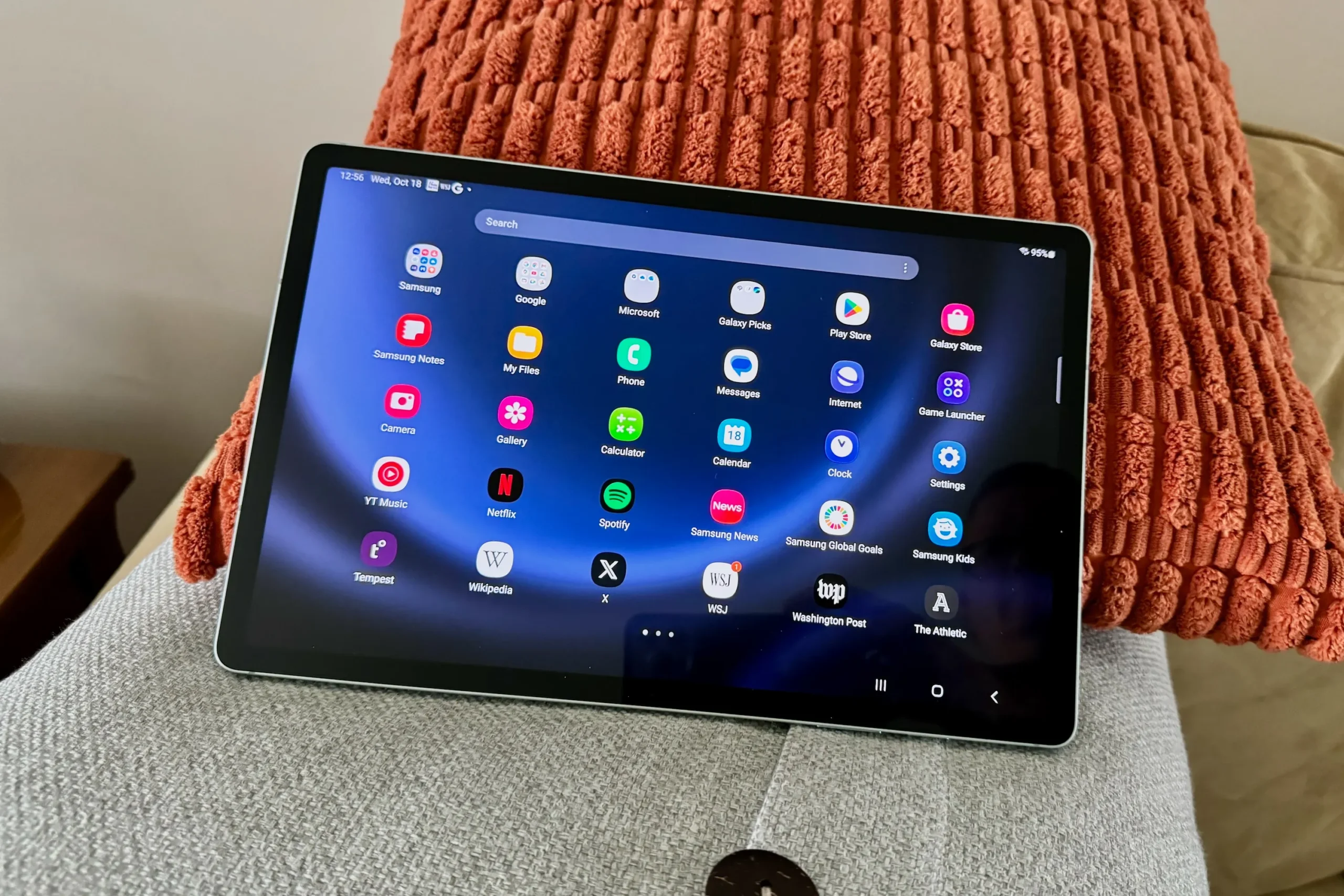 Tablet Samsung Galaxy Tab S9 FE Wifi, 128GB, 6GB RAM, Tela Imersiva de 10.9″ Verde na Casas Bahia