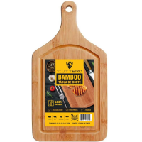 Tábua Para Corte Bamboo De 38,5 X 20,5 Com Pegador, Espessura Robusta, Canaletas Para Líquidos Marca Cuttero na Amazon