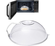 Tampa Microondas Anti-Respingo Com Alça e Transparente Anti Sujeira Com Válvula Livre de BPA Premium na Amazon
