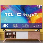 TCL 43P635 – Smart TV LED 43″, 4K UHD, Google TV, Wifi, USB na Amazon
