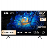 Tcl 4k Qd-mini Led Tv 50“ C6ks Google Tv Dolby Vision E Dolby Atmos na Amazon