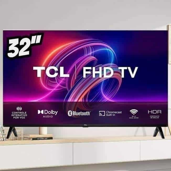 TCL LED SMART TV 32” S5400AF FHD ANDROID TV, PRETO na Amazon