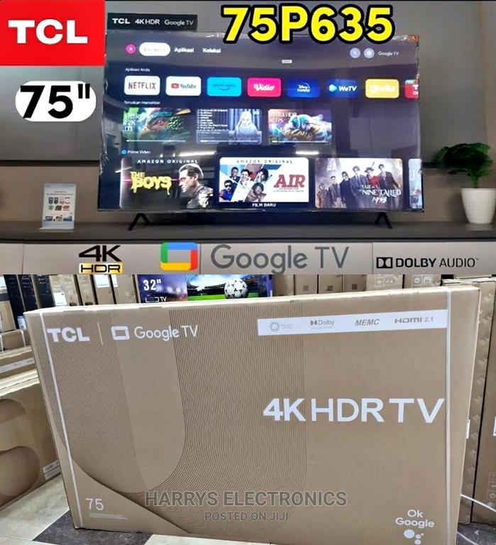 TCL LED SMART TV 75” P635 4K UHD GOOGLE TV na Amazon