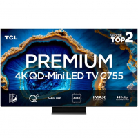 TCL Premium 4K QD-Mini LED 75" C755 Google TV Dolby Vision IQ na Amazon