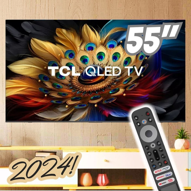 Tcl Qled Smart Tv 55” C655 4k Uhd Google Tv Dolby Vision Atmos na Amazon