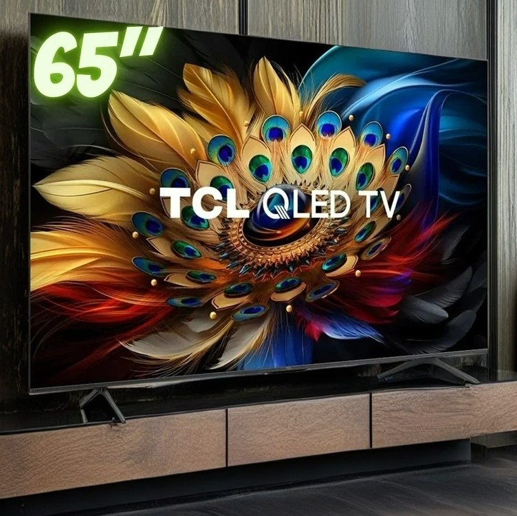 TCL QLED SMART TV 65” C655 4K UHD GOOGLE TV DOLBY VISION ATMOS na Amazon