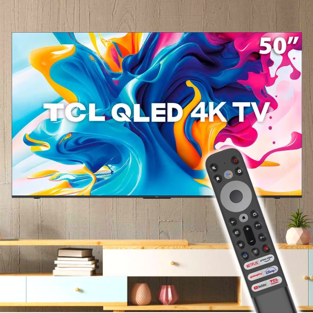 TCL QLED TV 50” C645 4K UHD GOOGLE TV DOLBY VISION GAMING na Amazon