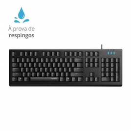 Teclado com Fio Resistente Água USB Rapoo NK1800 - RA018 na Multi