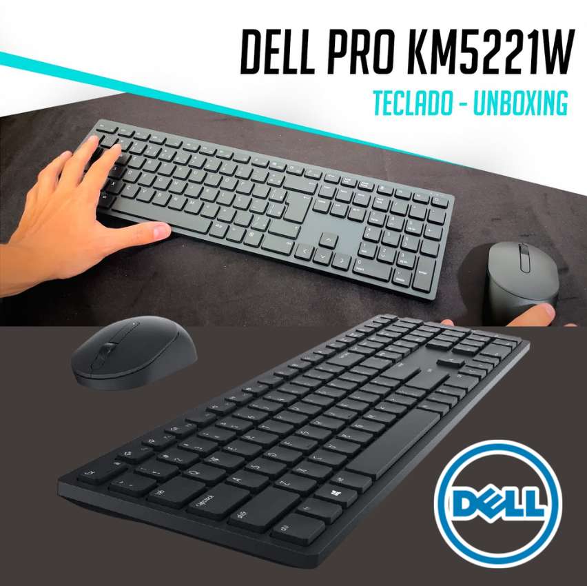 Teclado e mouse sem fio Dell Pro — KM5221W na Amazon