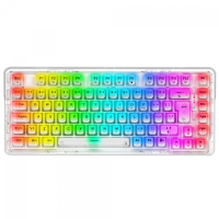 Teclado Gamer Mecânico Redragon ELF Pro, RGB, Wireless, Bluetooth, Switch Crystal, ABNT2, 75%, Transparente, K649CT-RGB-PRO PT na Terabyte Shop