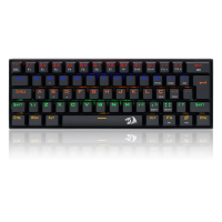 Teclado Gamer Mecânico Redragon Lakshmi, Rainbow, Switch Red, ABNT2, 60%, Black, K606R PT-RED na Terabyte Shop