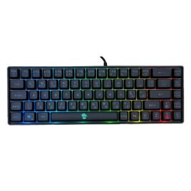 Teclado Gamer Ninja Black Noir RGB Switch Membrana ABNT2 Black TC-GN-BKNR na Terabyte Shop