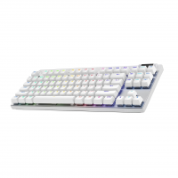 Teclado Gamer Sem Fio Logitech G PRO X Com Design TKL, Layout US, RGB LIGHTSYNC - Branco na Amazon