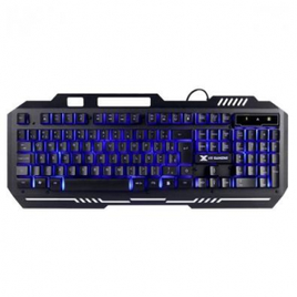 Teclado Gamer Vinik VX Gaming Shield ABNT2 Multimidia LED Azul 1.8M USB - GT600 na KaBuM!