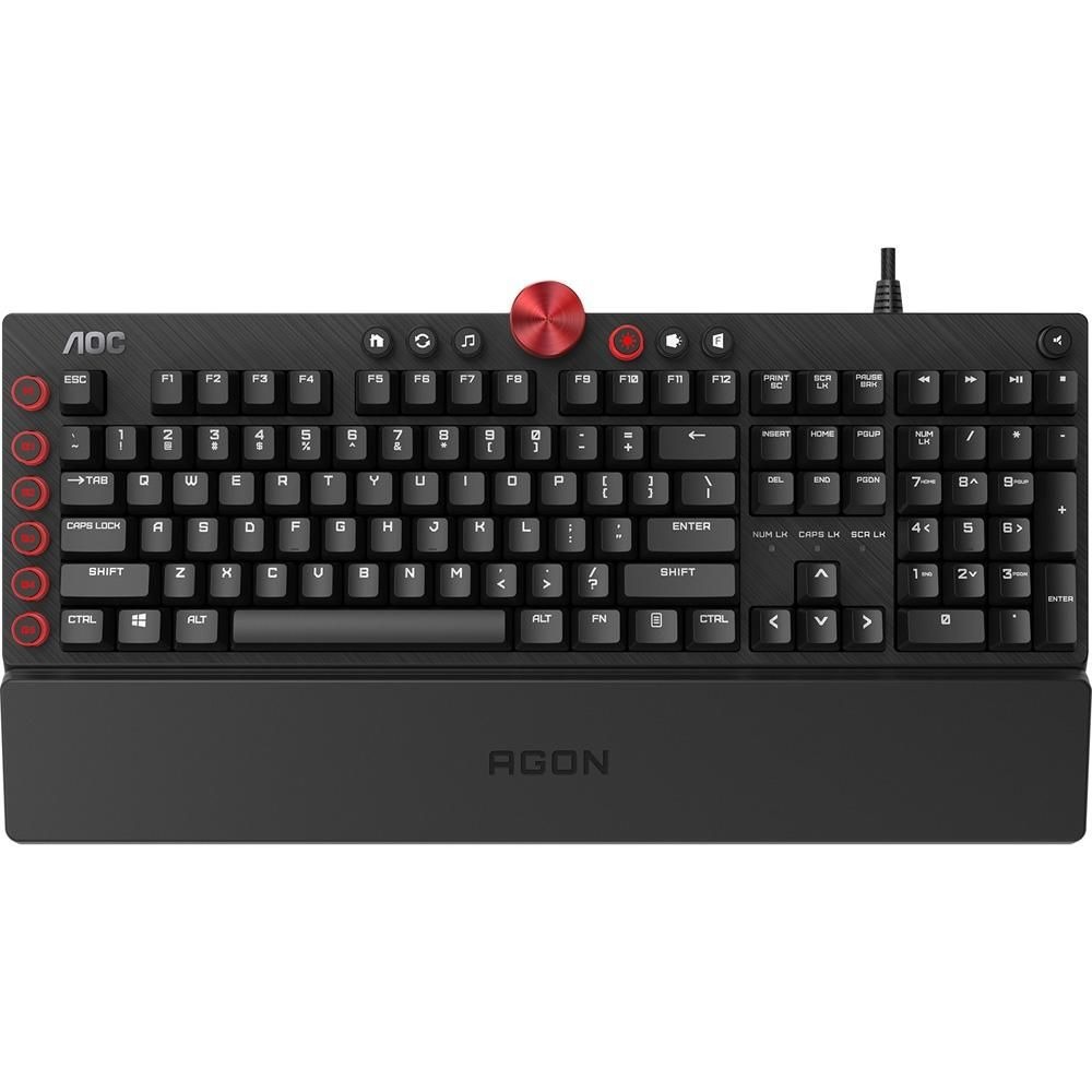 Teclado Mecânico Gamer AOC Agon AGK700 Cherry Mx Blue Macro Manager RGB Customizável ABNT2 na Americanas