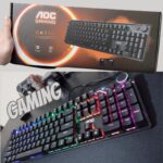 Teclado Mecânico Gamer AOC GK530 AOC Red Switch US RGB Customizável Teclas de Mídia Macro Manager na Amazon