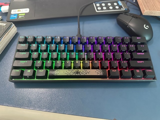 Teclado Mecânico Gamer Corsair K65, Mini 60%, RGB, USB, Switch Cherry Red – CH-9194010-NA na KaBuM!