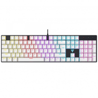 Teclado Mecânico Gamer Force One Avro Rainbow, Switch Blue, US, Black/White, FR.TC.AV.02 na Terabyte Shop