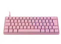 Teclado Mecânico Gamer Husky Gaming Blizzard, Rosa, 60%, Switch Gateron Red, ABNT2, RGB na Magazine Luiza