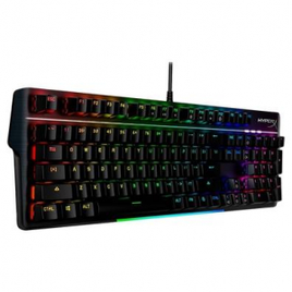 Teclado Mecânico Gamer HyperX Alloy MKW100 RGB Switch Red Full Size Layout US - 4P5E1AA#ABA na KaBuM!