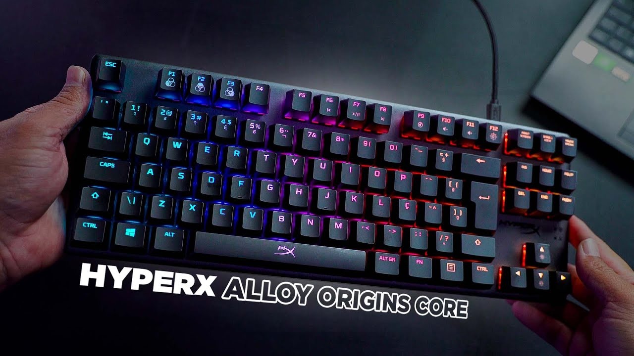 Teclado Mecânico Gamer HyperX Alloy Origins Core PBT, RGB, Switch Blue, 100% anti-ghosting na KaBuM!