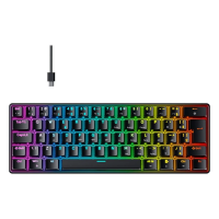Teclado Mecânico Gamer Hyrax Thunder HCK61, RGB, Switch Red, 100% Anti-ghosting, ABNT2 na KaBuM!