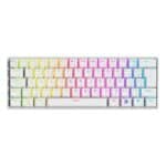 Teclado Mecânico Gamer KBM! GAMING TG600, Branco, 60% e ABNT2, RGB, Switch Gateron Blue - KGTG600BRAZ na KaBuM!