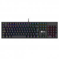 Teclado Mecânico Gamer Ninja Leap, Switch Blue, Rainbow, ABNT2, Black na Terabyte Shop