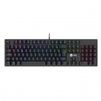 Teclado Mecânico Gamer Ninja Leap, Switch Blue, Rainbow, ABNT2, Black na Terabyte Shop