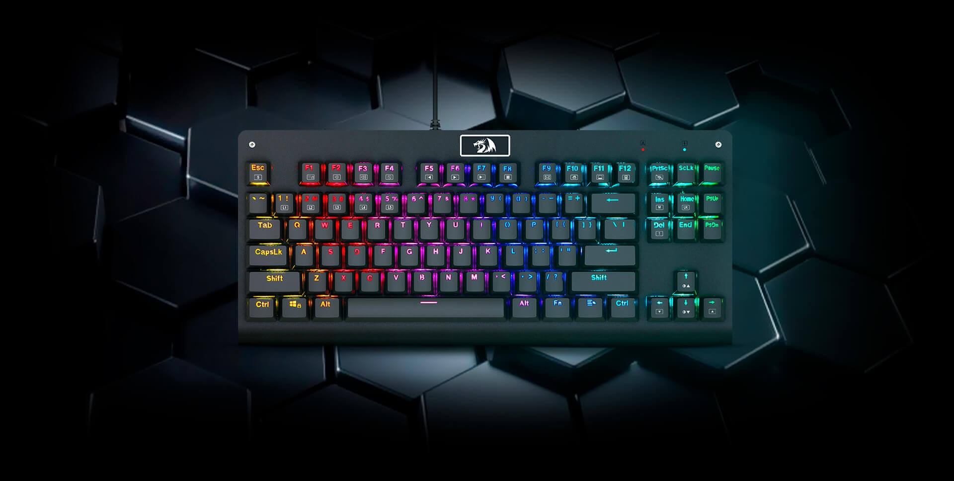 Teclado Mecânico Gamer Redragon Dark Avenger, RGB, Switch Outemu Blue, ABNT2 – K568RGB-2 na Amazon