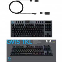 Teclado Mecânico Gamer Sem Fio Logitech G915 TKL Com RGB LIGHTSYNC, USB Ou Bluetooth na Amazon