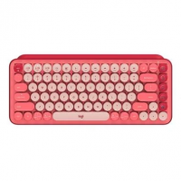 Teclado Mecânico Sem Fio Logitech POP Keys, Switch Brown, Bluetooth, Teclas Emoji Personalizáveis, USB, Rosa Heartbreaker - 920-010712 na KaBuM!