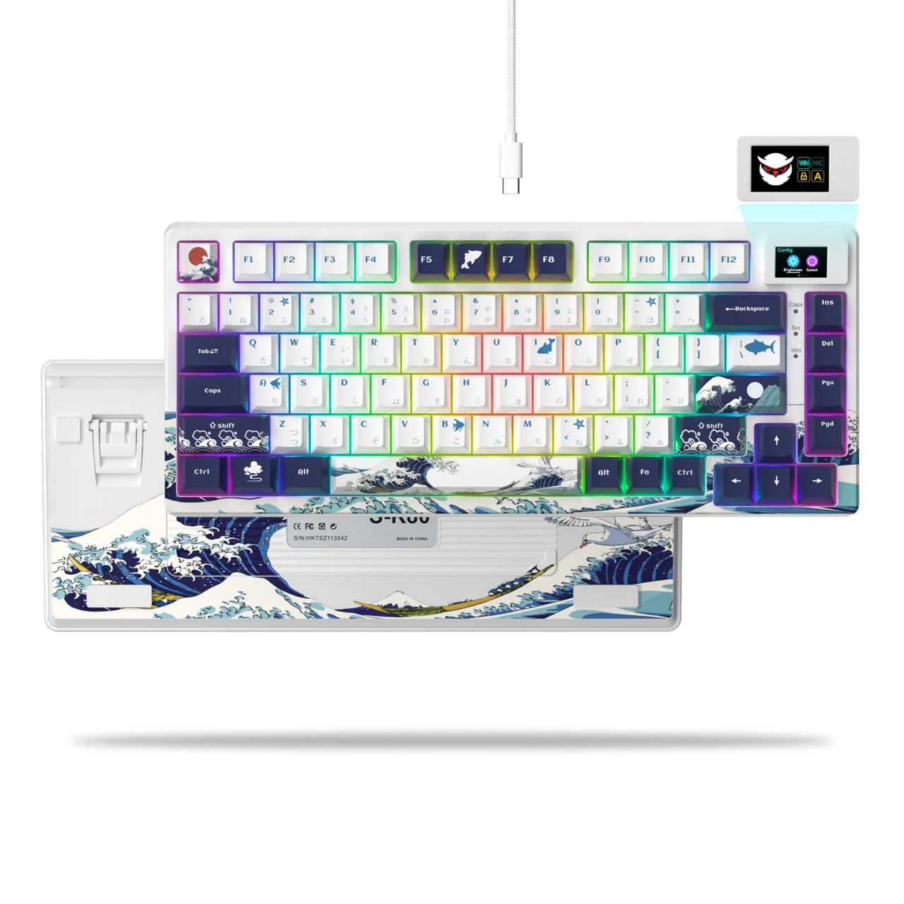Teclado Mecânico Womier XVX S-K80 RGB na Aliexpress