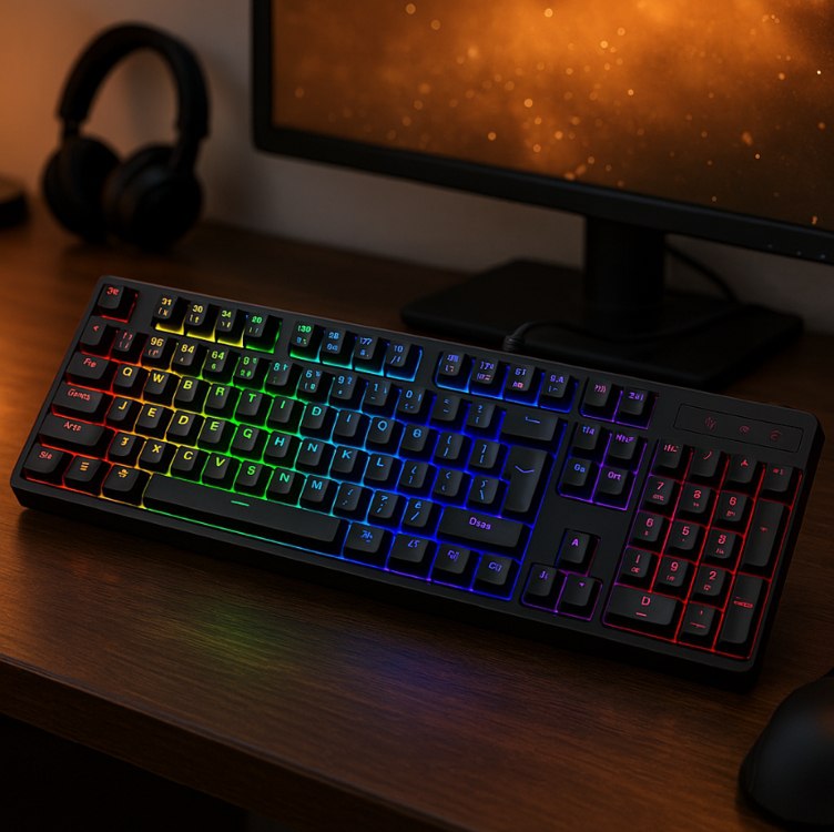 Teclado Membrana Gamer Redragon Netherbane Iluminação Rainbow Preto ABNT2 K521-R PT na Amazon