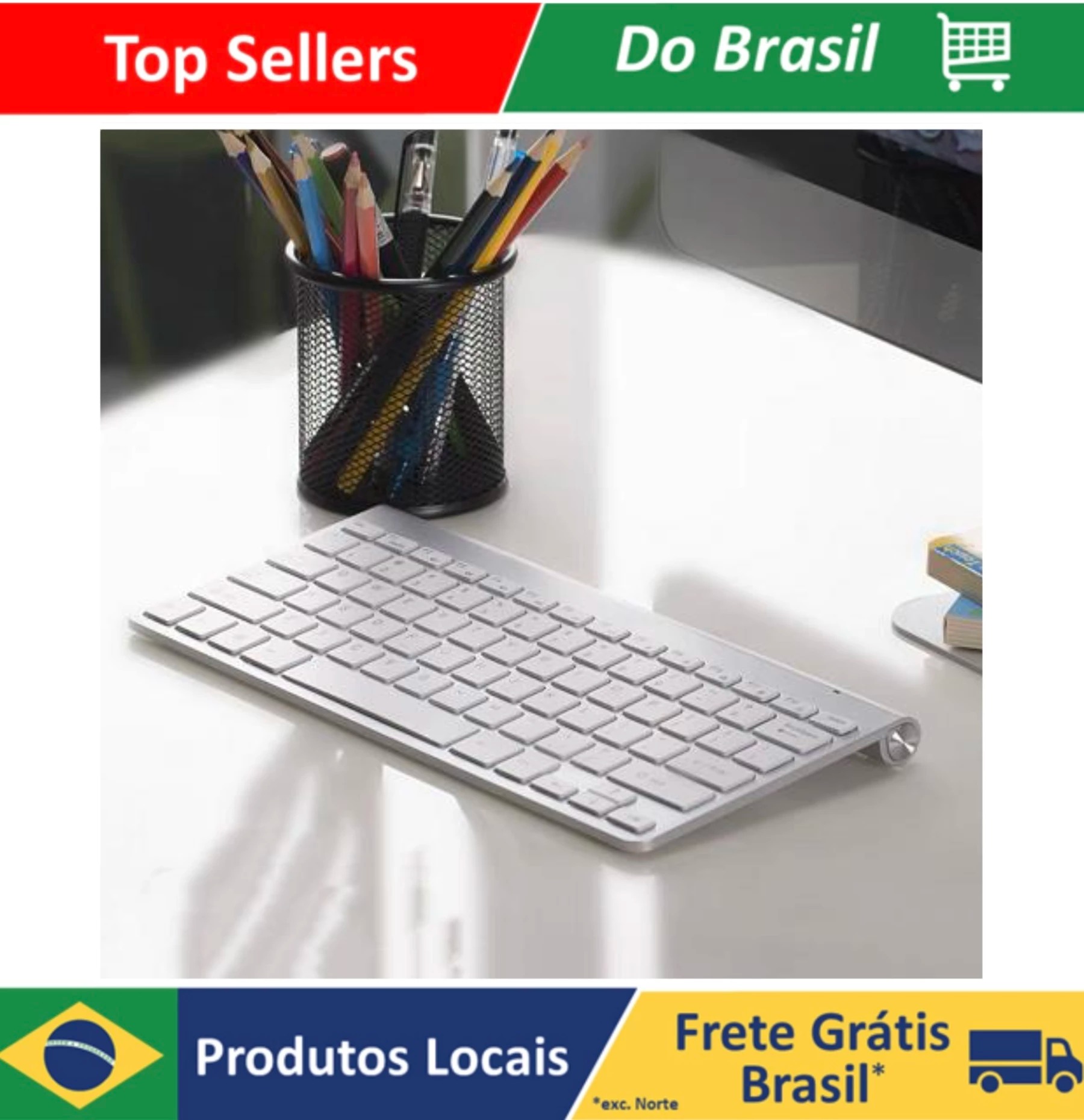 Teclado sem fio JP50 Leon GTS na Aliexpress