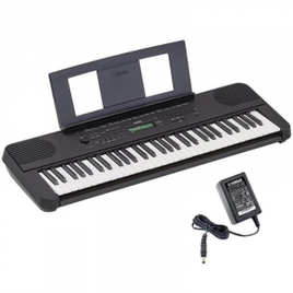 Teclado Yamaha PSR-E360 Preto com 61 Teclas para Iniciante na Girafa