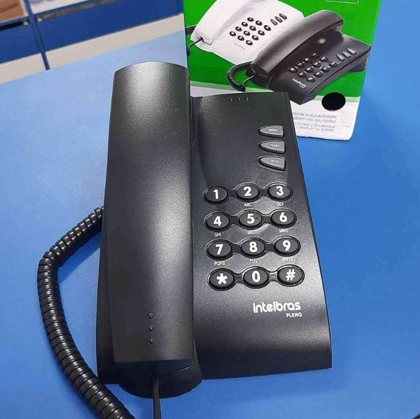 Telefone com chave Pleno Preto Intelbras na Amazon