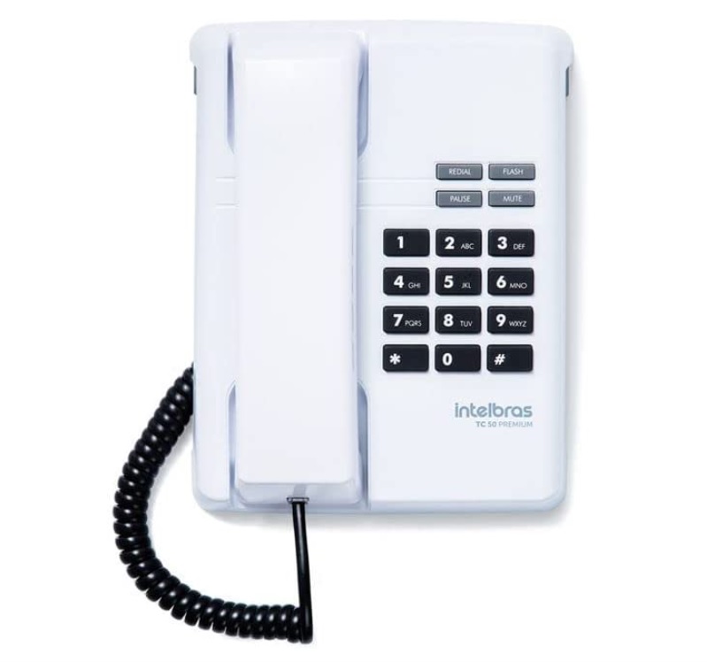 Telefone Com Fio TC 50 PREMIUM Branco Intelbras na Amazon