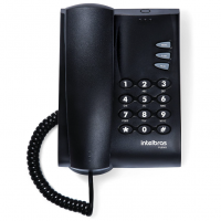 Telefone Pleno Intelbras PT 100MS  Preto na Amazon