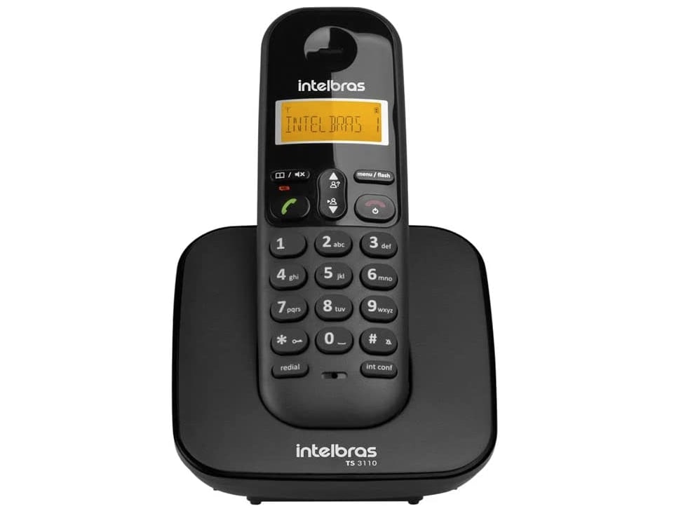 Telefone Residencial sem Fio Intelbras TS 3110 Preto na Amazon