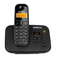 Telefone Sem Fio Digital Com Secretária Eletrônica TS 3130 Preto Intelbras na Amazon